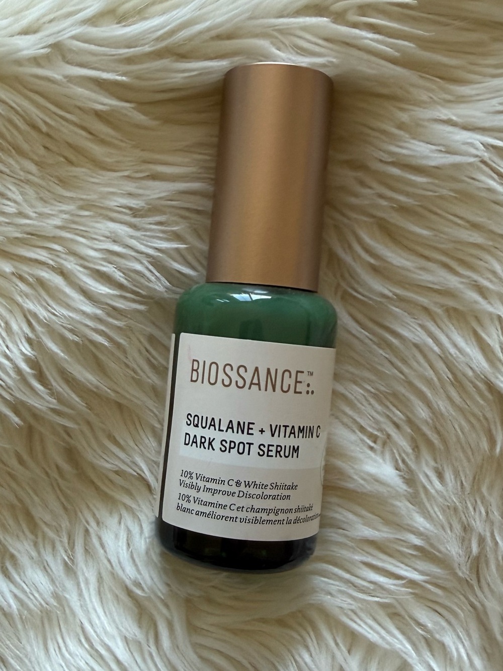 New without Tags - Biossance Green and Gold Squalane + Vitamin C Dark Spot Serum